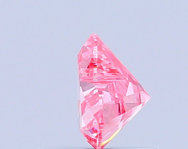heart 0.6 carat fancy vivid pink vs1  ex vg strong