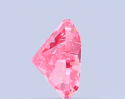 HEART 0.73 CARAT FANCY VIVID PINK VS1  EX VG STRONG