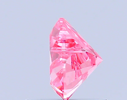 HEART 0.76 CARAT FANCY VIVID PINK VVS2  VG EX STRONG