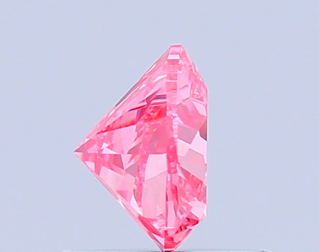 heart 0.76 carat fancy vivid pink vvs2  vg ex strong