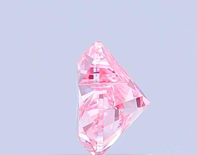 heart 0.78 carat fancy intense pink vvs2  vg vg slight