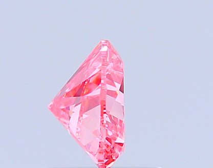 HEART 0.85 CARAT FANCY VIVID PINK VVS2  EX VG STRONG
