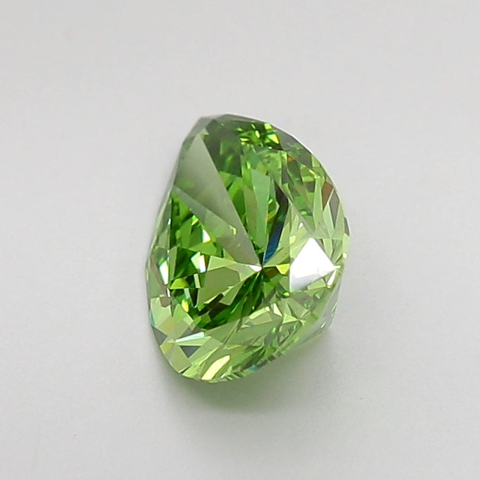 pear 0.99 carat fancy vivid green vs1  vg vg none