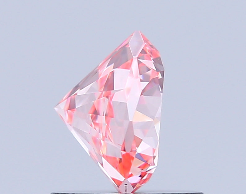 octagonal 1.01 carat fancy vivid pink vs2  ex ex slight