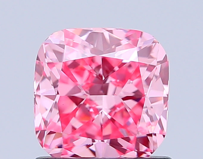 cushion 1.03 carat fancy vivid pink vs1  vg ex strong
