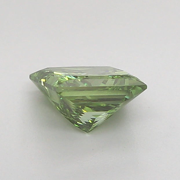 princess 0.92 carat fancy vivid green vvs2  vg vg none