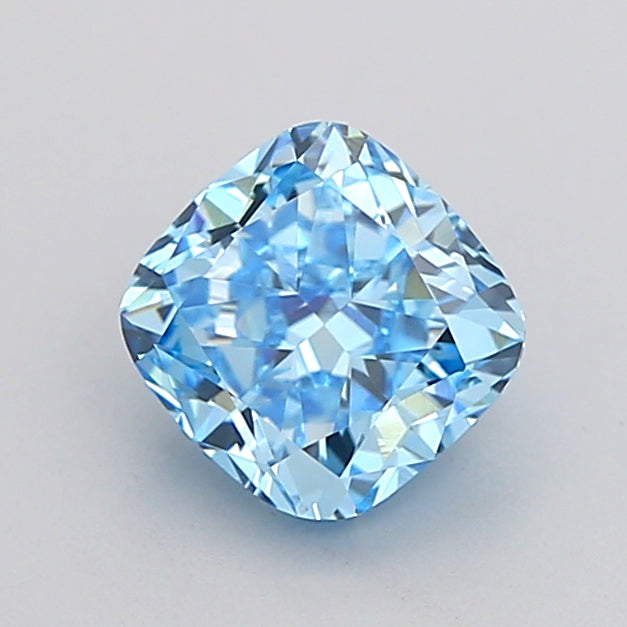 cushion 1.05 carat fancy vivid blue vvs2  ex ex none