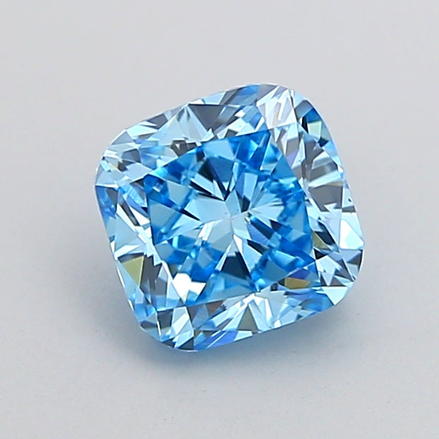 cushion 1.01 carat fancy vivid blue vs1  vg vg none