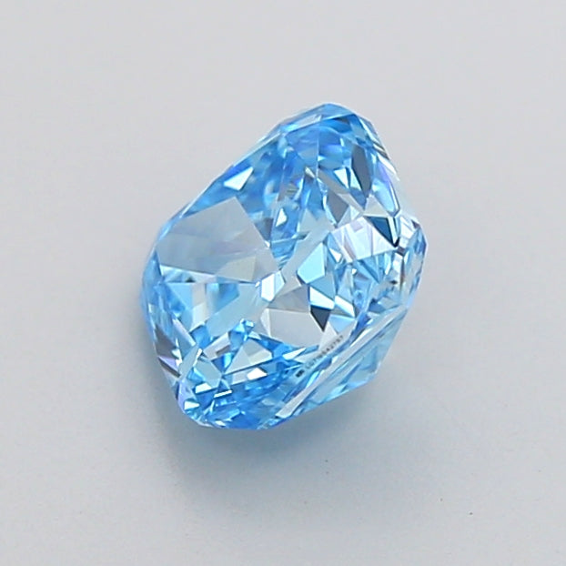cushion 1.01 carat fancy vivid blue vs1  vg vg none