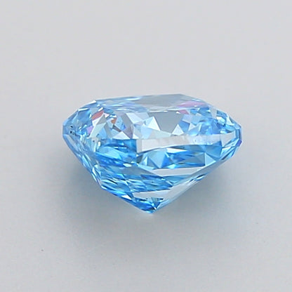 CUSHION 1.01 CARAT FANCY VIVID BLUE VS1  VG VG NONE