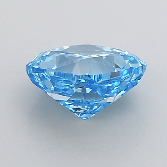 cushion 1.54 carat fancy vivid blue vs1  vg vg none