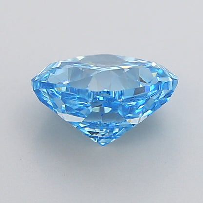 CUSHION 1.54 CARAT FANCY VIVID BLUE VS1  VG VG NONE