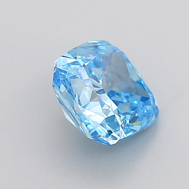 cushion 1.03 carat fancy vivid blue vvs2  vg ex none