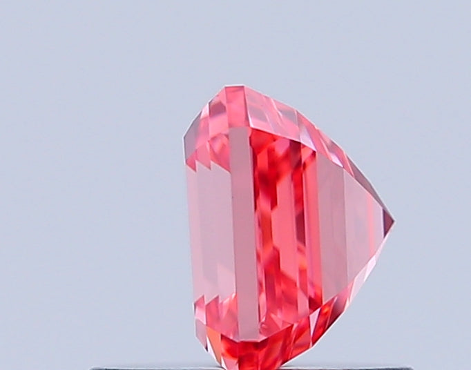 asscher 1.02 carat fancy vivid pink vvs1  ex ex strong