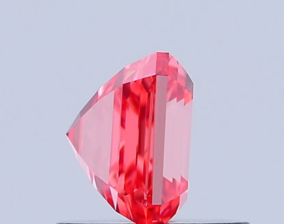 ASSCHER 1.02 CARAT FANCY VIVID PINK VVS1  EX EX STRONG