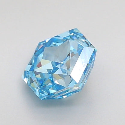 HEXAGONAL 1 CARAT FANCY VIVID BLUE VS1  VG VG NONE