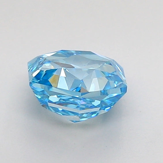 hexagonal 1 carat fancy vivid blue vs1  vg vg none