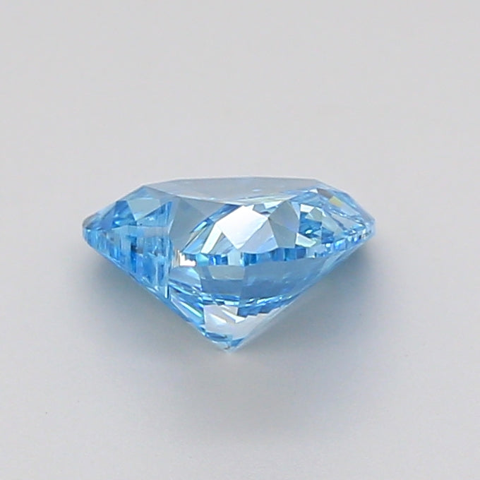 heart 1.1 carat fancy vivid blue vvs2  vg ex none