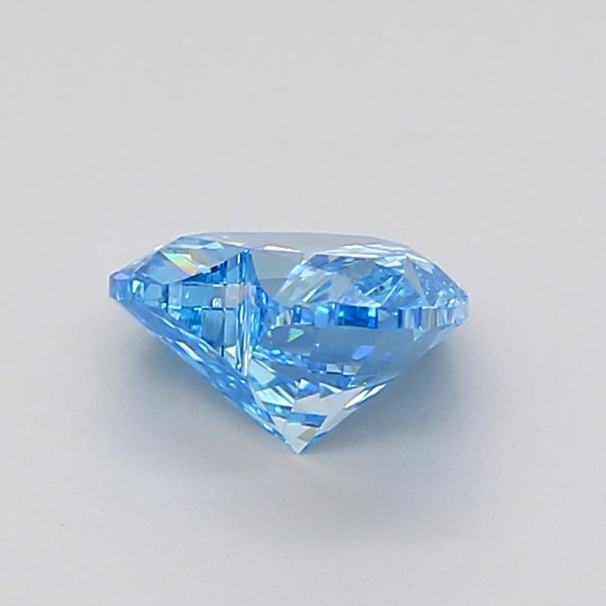 heart 1.05 carat fancy vivid blue vs1  vg vg none