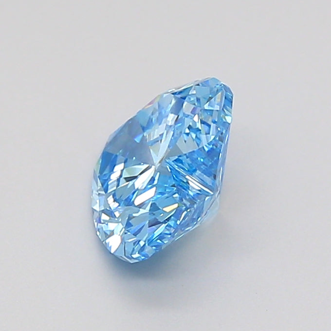 heart 1.05 carat fancy vivid blue vs1  vg vg none