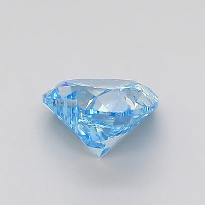 HEART 1.07 CARAT FANCY VIVID BLUE VVS2  VG Good NONE
