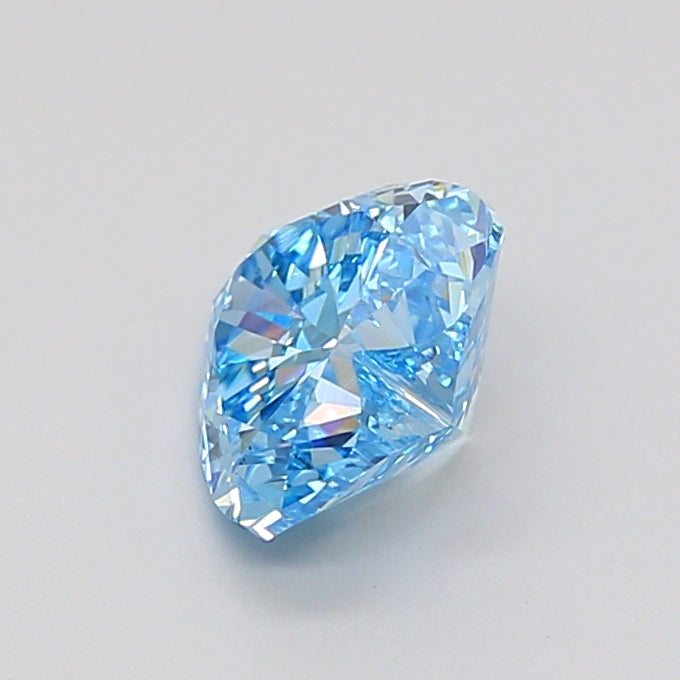 heart 1.07 carat fancy vivid blue vvs2  vg good none