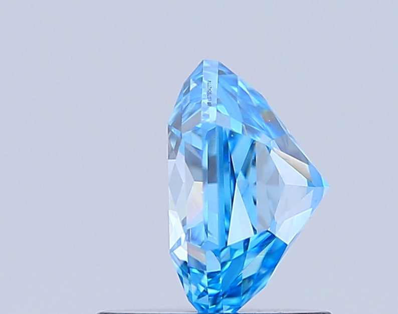 hexagonal 1.01 carat fancy vivid blue vs1  vg vg none