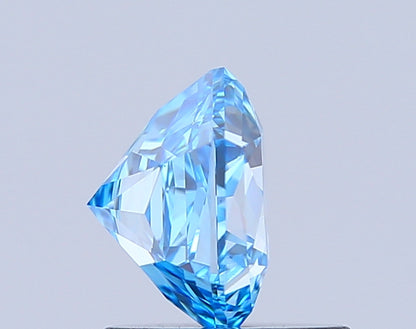 HEXAGONAL 1.04 CARAT FANCY VIVID BLUE VVS2  VG VG NONE