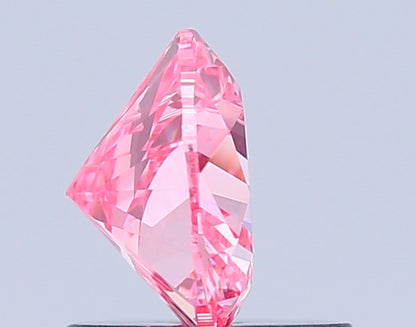 HEART 0.86 CARAT FANCY VIVID PINK VS1  VG VG STRONG