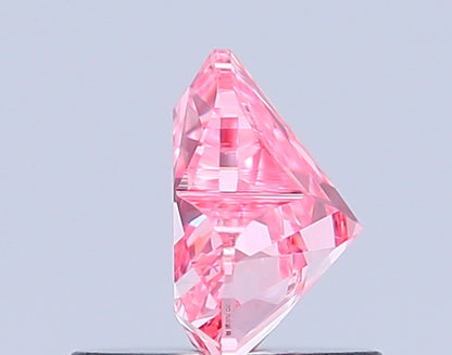 HEART 0.76 CARAT FANCY VIVID PINK VVS2  VG VG STRONG