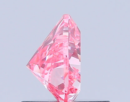 HEART 0.76 CARAT FANCY VIVID PINK VVS2  VG VG STRONG