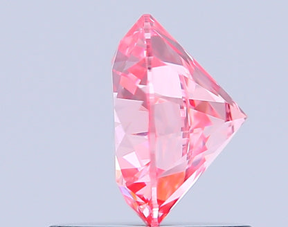 ROUND 0.9 CARAT FANCY VIVID PINK VS1 ID VG EX SLIGHT