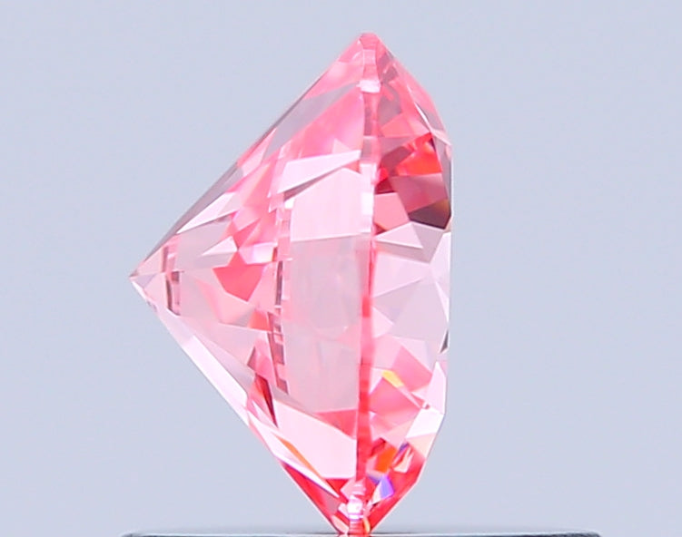 round 0.9 carat fancy vivid pink vs1 id vg ex slight