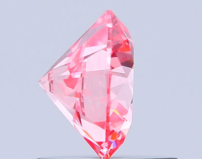 ROUND 0.9 CARAT FANCY VIVID PINK VS1 ID VG EX SLIGHT
