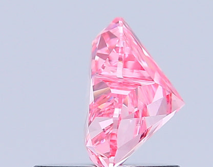HEART 0.89 CARAT FANCY VIVID PINK VVS2  VG VG STRONG