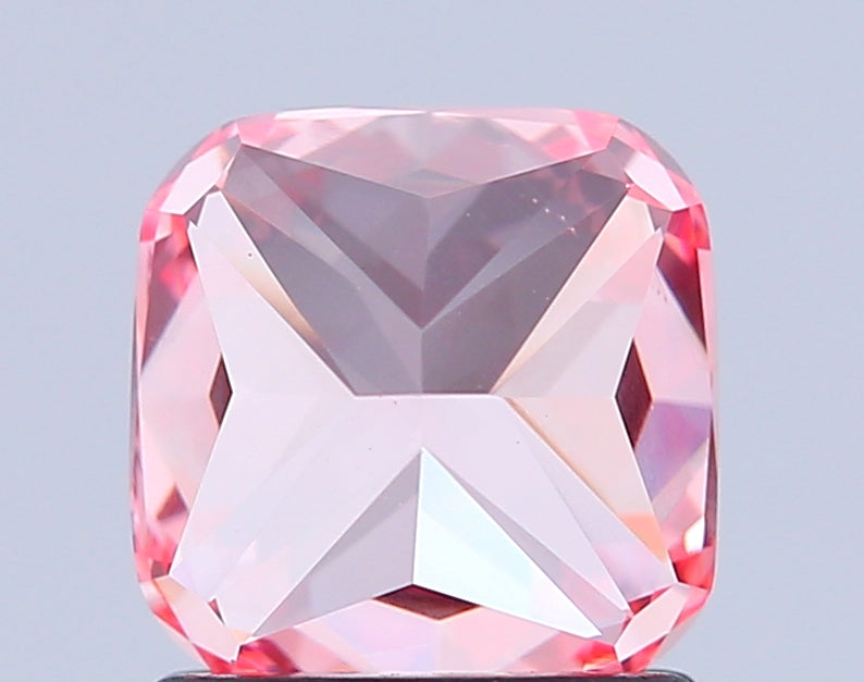 cushion 1.56 carat fancy vivid pink vs1  vg vg strong