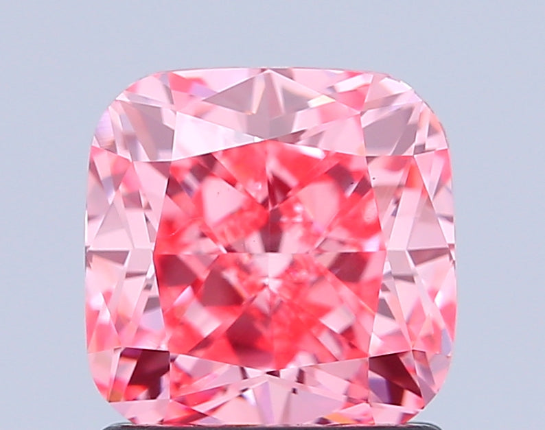 cushion 1.56 carat fancy vivid pink vs1  vg vg strong