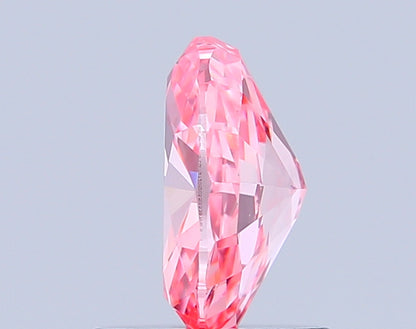 OVAL 1.09 CARAT FANCY VIVID PINK VVS2  VG VG STRONG