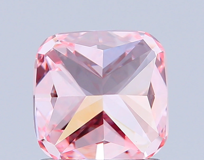 cushion 1.53 carat fancy vivid pink vvs2  ex vg strong