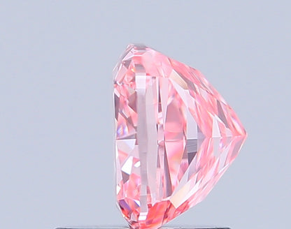 CUSHION 1.53 CARAT FANCY VIVID PINK VVS2  EX VG STRONG