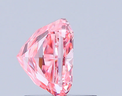 CUSHION 1.53 CARAT FANCY VIVID PINK VVS2  EX VG STRONG