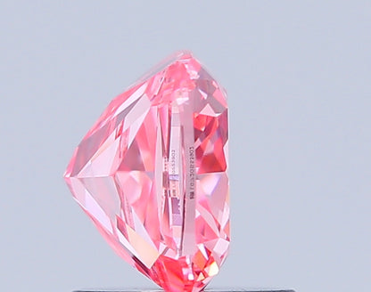 CUSHION 1.53 CARAT FANCY VIVID PINK VS2  VG VG STRONG