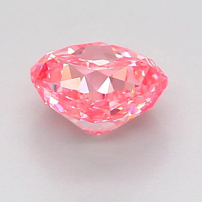 CUSHION 1.57 CARAT FANCY VIVID PINK VVS2  VG VG STRONG