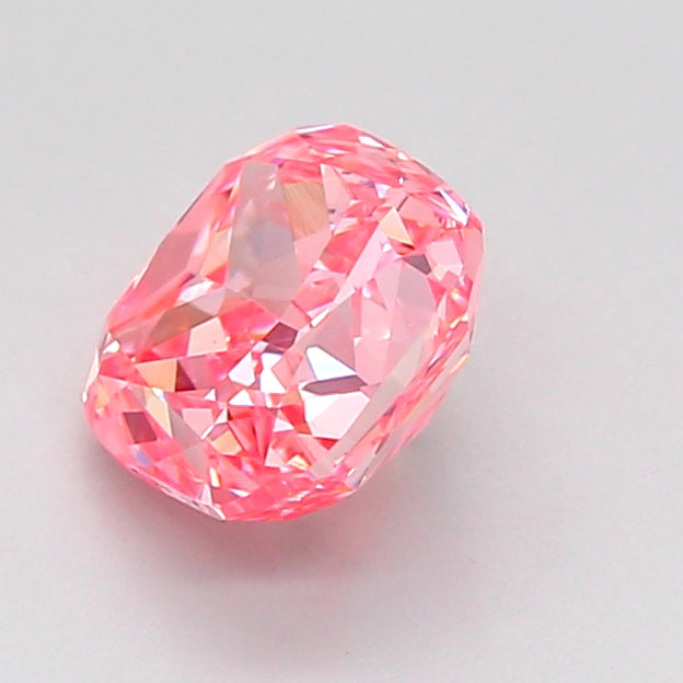 cushion 1.57 carat fancy vivid pink vvs2  vg vg strong
