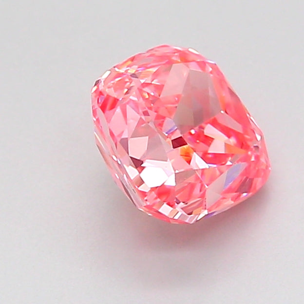 cushion 1.57 carat fancy vivid pink vvs2  vg vg strong