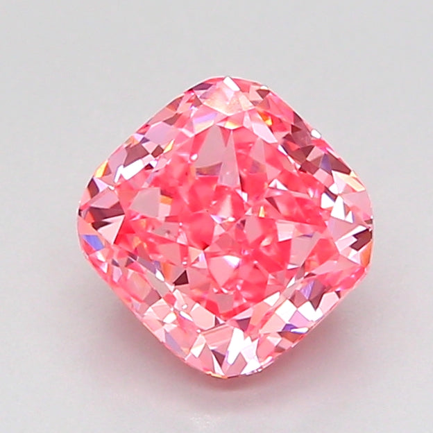 cushion 1.57 carat fancy vivid pink vvs2  vg vg strong