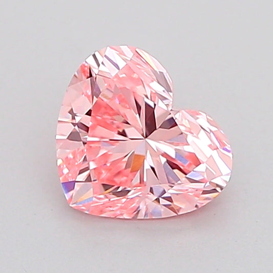 HEART 1 CARAT FANCY INTENSE PINK VVS2  VG VG SLIGHT