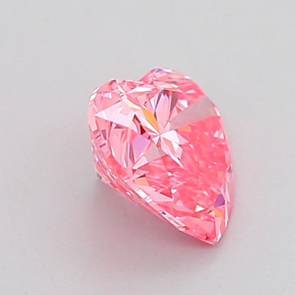 HEART 1.02 CARAT FANCY VIVID PINK VS1  VG VG STRONG