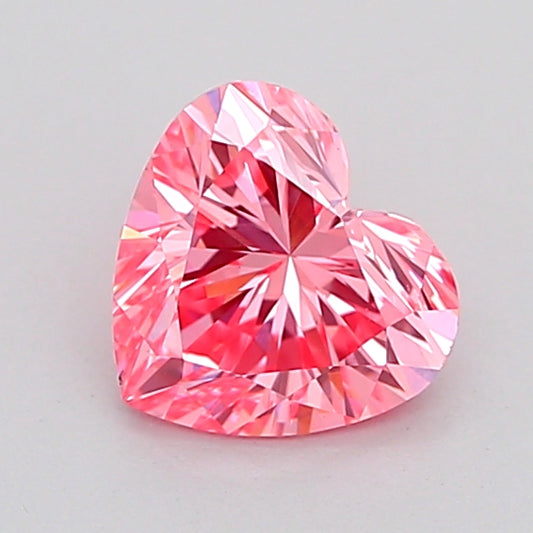 HEART 1.02 CARAT FANCY VIVID PINK VS1  VG VG STRONG