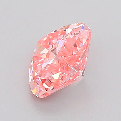 HEART 1.09 CARAT FANCY VIVID PINK VVS2  VG VG STRONG